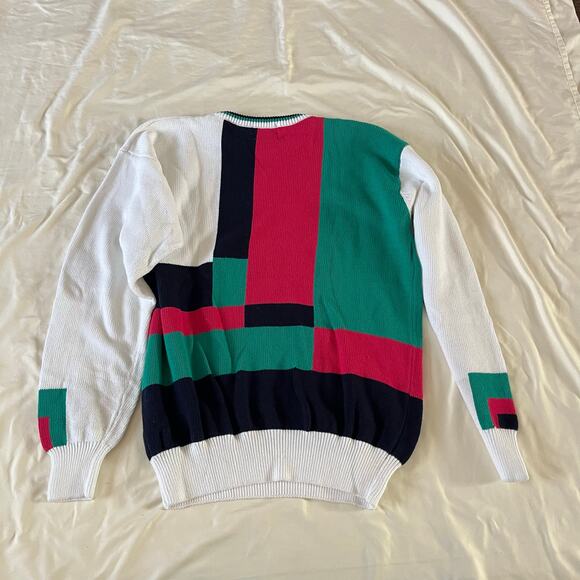 NWT La Mode Colorblock Pullover Sweater Men's XXL 90s Grunge Skater Preppy Y2K - Picture 5 of 7